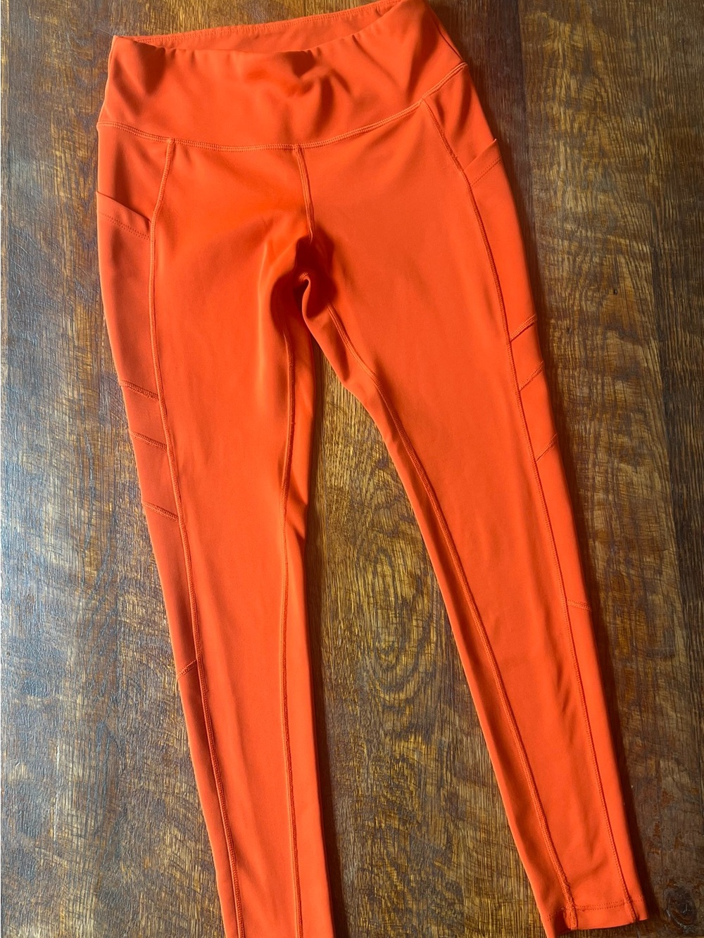 New Balance Bright Orange High-Waist Leggings